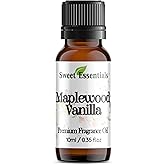 Maplewood Vanilla, 10ml (0.35fl oz) Premium Fragrance Oil, Aromatherapy, Diffuser, Crafts, Soap, Home Scents, Bath & Body, DIY Parfum and Much More. Versatile & Long-Lasting by Sweet Essentials