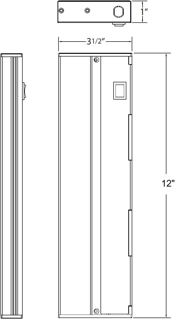 slim under cabinet lighting on Spotlights Nuc 3 12 Bk Nicor Lighting Slim 12 Inch Dimmable Led Under Cabinet Light Fixture Black Lighting Ceiling Fans