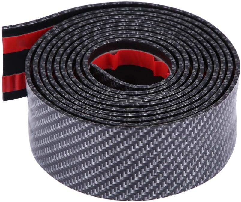 KIMISS Universal Door Sill Guards, Carbon Fiber Styling