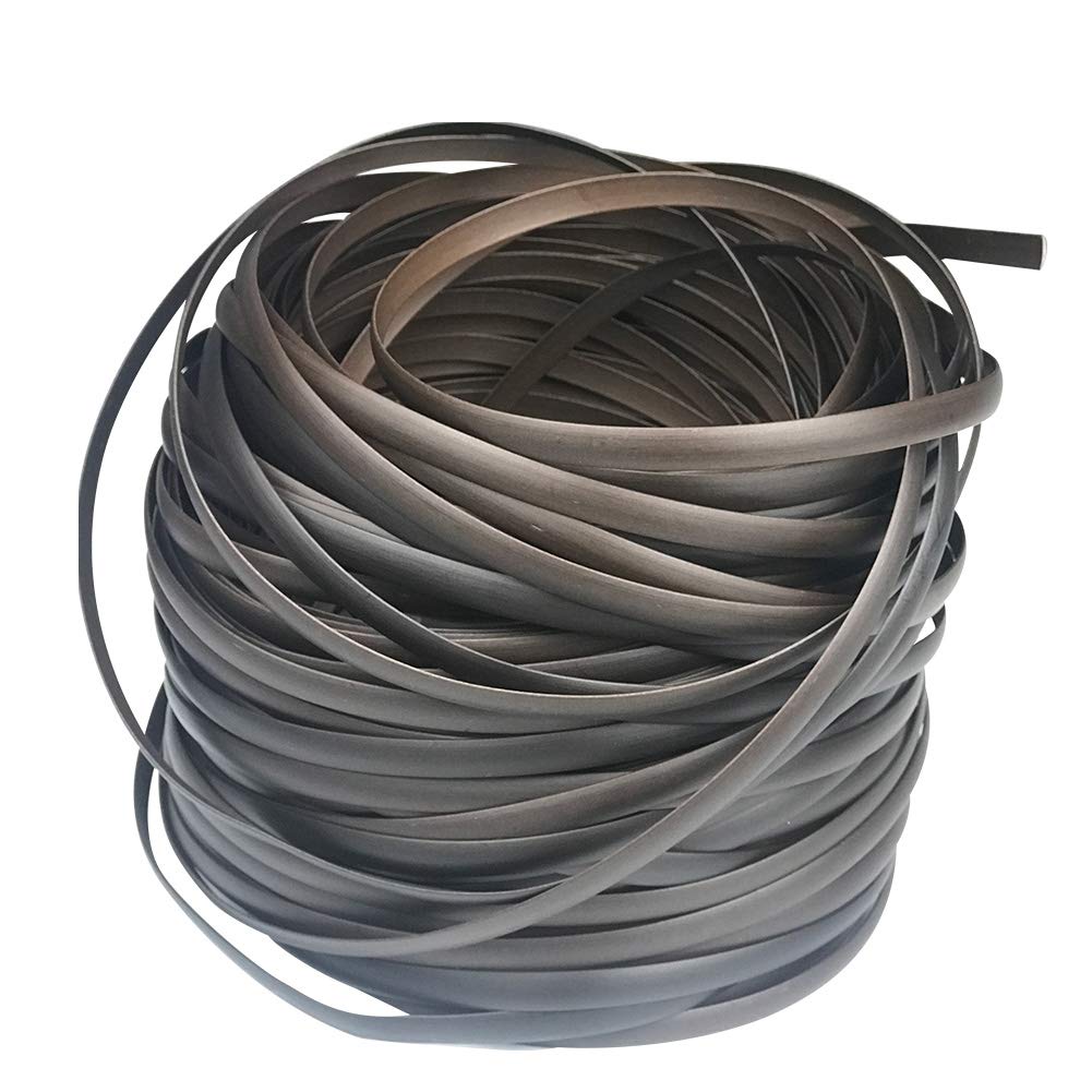 60m-65m Plastic Woven Rattan Repair Material for Outdoor Garden Patio Furniture, Durable Wicker Bench Chair Table Repair Kits (Gradient Coffee)