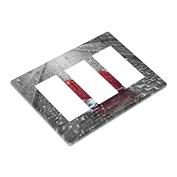 Red Umbrella Paris Tower Triple Rocker Light Switch