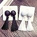 JOYJULY Beautiful Elegant Korean Style Thread Tassel Drop Dangling Earrings Ear Studs White