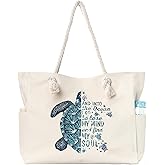 Apxouans Beach Bags for Women Large Waterproof Beach Travel Tote Bags Sandproof Swim Pool Bag Canvas Zipper Big Tote