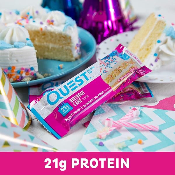QUEST NUTRITION BIRTHDAY CAKE PROTEIN BAR, 2.12 OZ