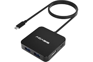 ACASIS USB C Hub, Multi-Port USB Type-C Hub with 4K HDMI, Power Delivery 100 W | 3 USB 3.0 Port | 1 Type-C 3.0 Port | USB Splitter Adapter for MacBook, Mac Mini, XPS, Laptop and USB C Devices (2ft)