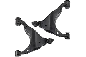 TRQ Front Lower Driver and Passenger Side Control Arm and Ball Joint Set 2 Piece Compatible with 2010-2023 Toyota 4Runner Without Kinetic Dynamic Suspension KDSS 2010-2014 FJ Cruiser