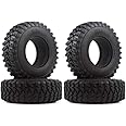 INJORA RC Tires 1.9inch 4Pcs RC Rubber Tyre Set Wheel Tires for 1:10 RC Crawler Axial SCX10 SCX10 III AXI03007 D90 TF2 MST Tamiya
