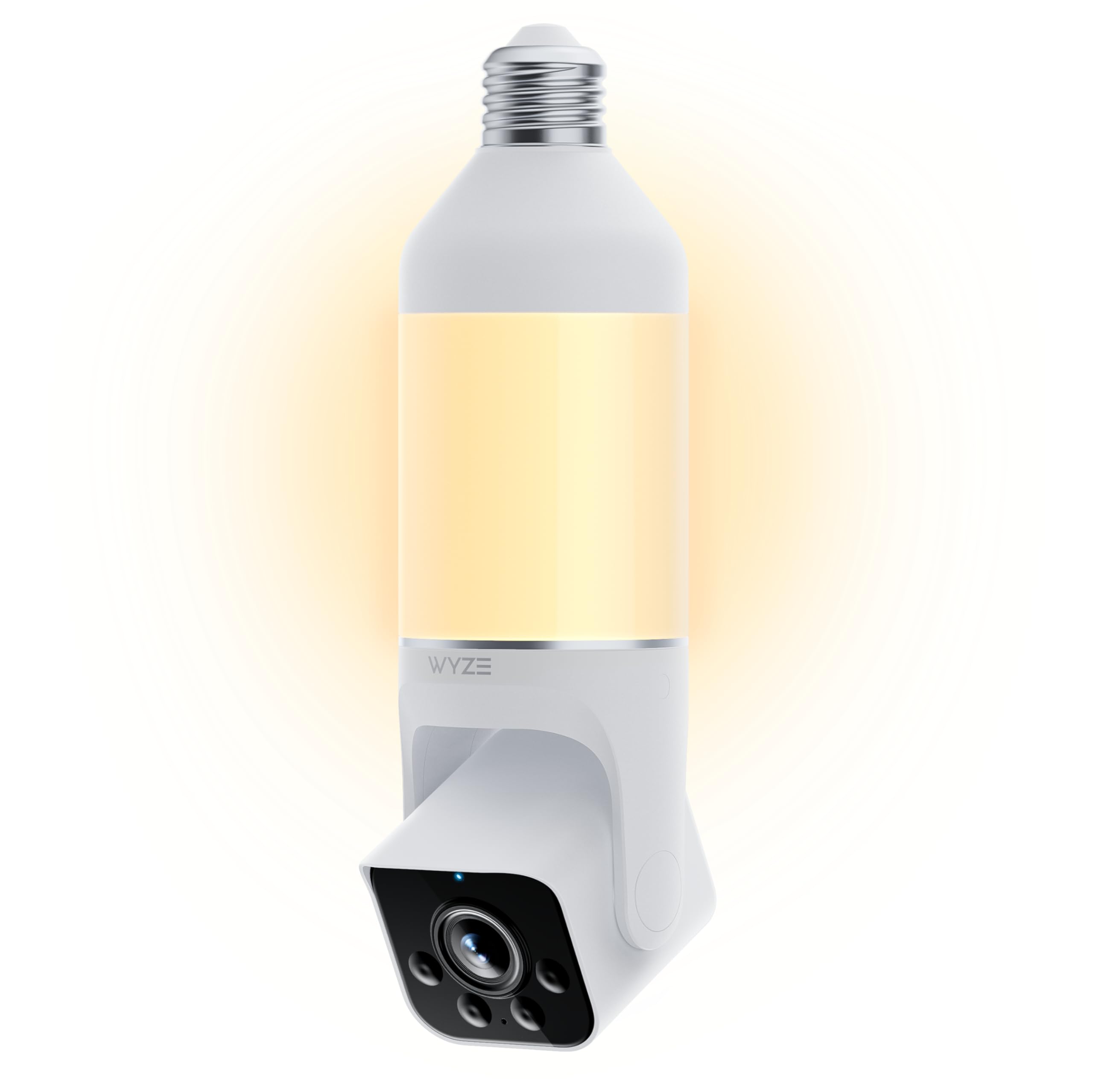 Photo 1 of WYZE Bulb Cam Security Camera, 2K HD Outdoor Light Bulb Camera, Color Night Vision, Dimmable LED Bulb, Motion Detection, Siren Alarm, Works w/Alexa/Google Assistant. Free Expert Support