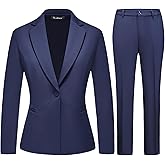 TRONSTORE Women's Business Suits for Work Professional 2 Piece Slim Fit Outfits for Women
