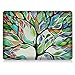 iCasso New Art Fashion Image Series Ultra Slim Light Weight Rubberized Hard Case Glossy Clear Crystal Snap-On Hard Cover Case for MacBook Air 11 inch (Model: A1370 /A1465) - Life Tree