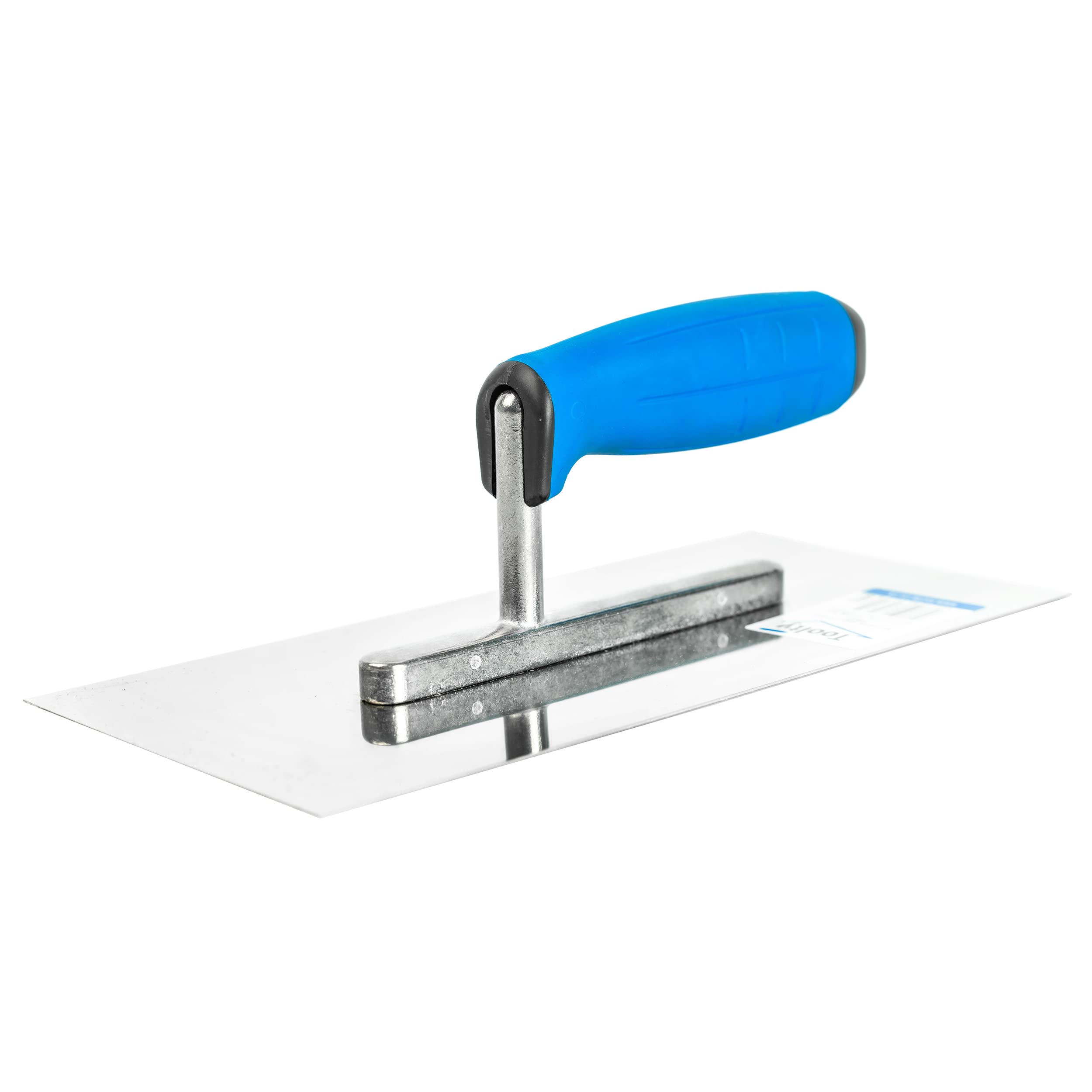 TOOLTY Stainless Steel Trowel, 270mm, Rubber Handle, Silver, Finishing, Mortars, Adhesives, Plastering, DIY