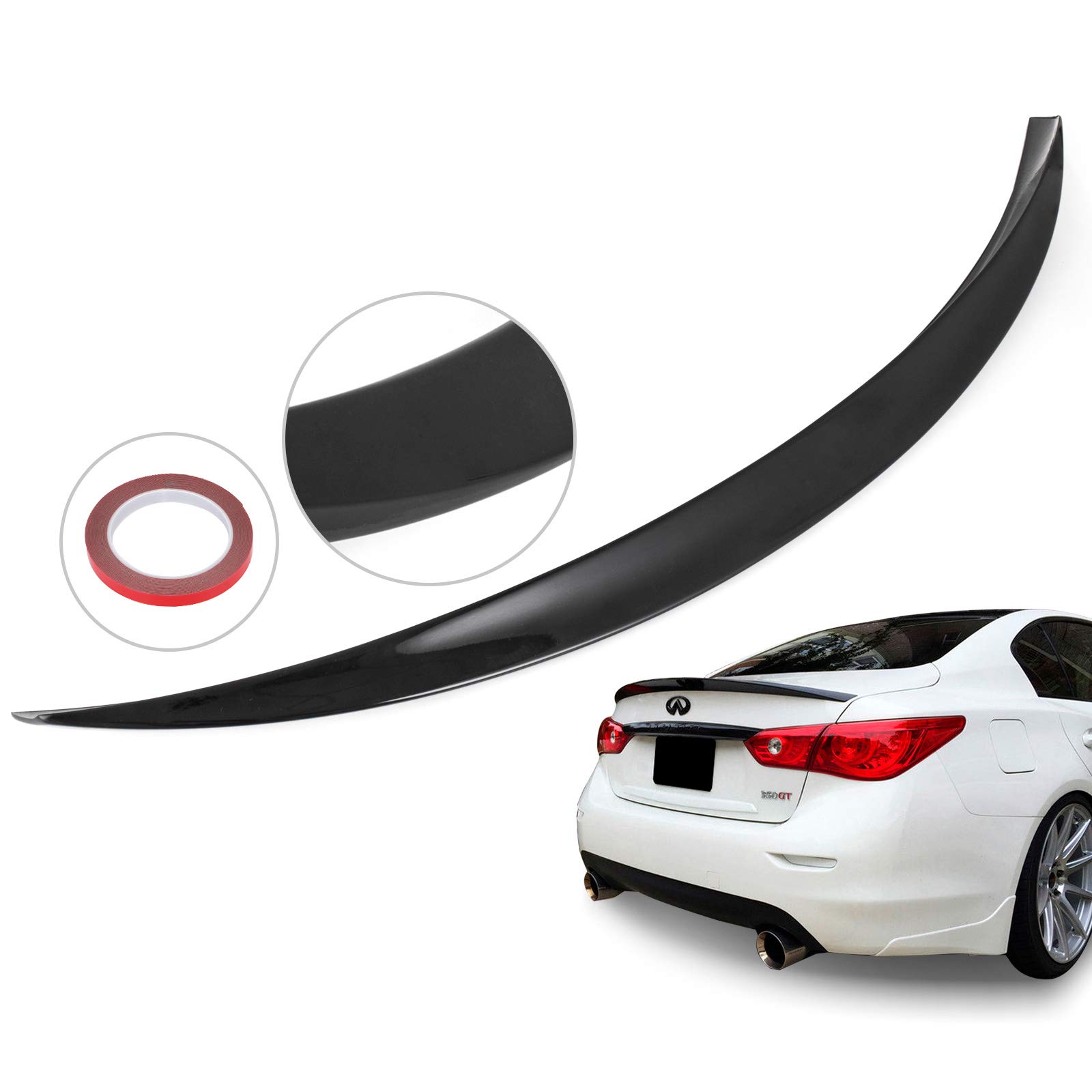 Download Black Infiniti Q50 Spoiler Gif