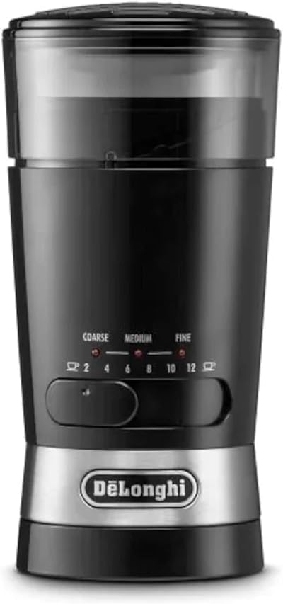De'Longhi KG210 Electric Coffee Grinder Stainless Steel Black