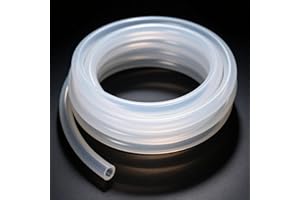 MACHOSSY Silicone Tubing 3/16"ID X 5/16"OD - 10FT Length Food Grade Silicon Tube Flexible High Temp Pure Silicone Hose for Home Brewing Wine Making