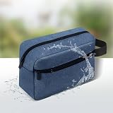 lmytdo Toiletry Bag for Men Waterproof Travel Shaving Bag Blue 22x6x15 cm view 3