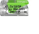 Wago Green Range 221-422 2-Wire 4 mm² 2-Pole Lever Splicing Connector view 2