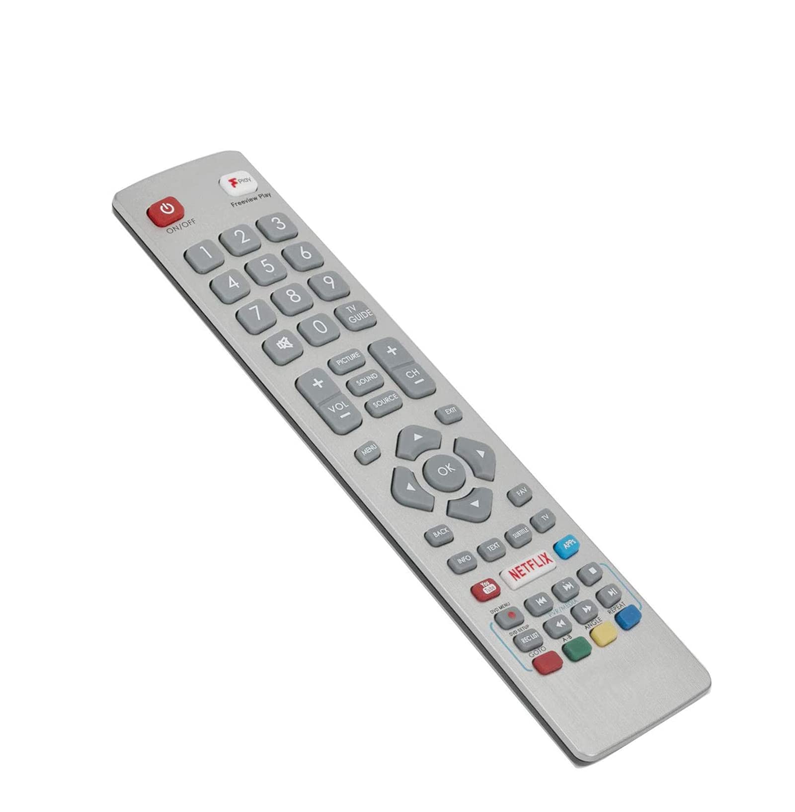 AULCMEET SHWRMC0121 sub SHW/RMC/0129 Replace Remote fit for HD TV with Netflix Youtube Freeview Play LC-43CFG6002KF LC48CFC6002KF LC-32HI5232KFW LC-48CFG6002KF LC-50CDF6001KF LC-32HG5342KF