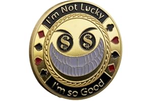 Poker Card Guard Coin Collectibles Table Games Poker - Good Luck, Las Vegas, Poker Accessories, Pot Committed, Shark, Donkeys
