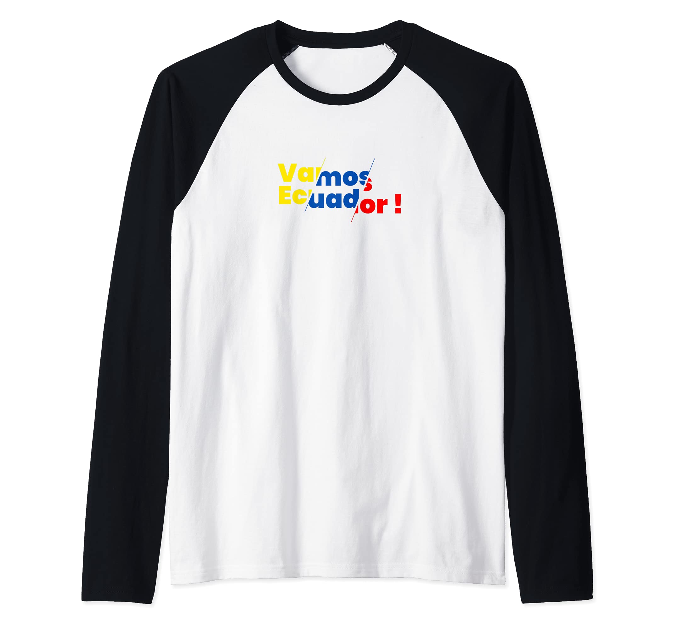 Flag Ecuador Raglan Baseball Tee
