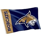 Desert Cactus Montana State University Flag Bobcats MSU Cats Banners 100% Polyester Indoor Outdoor 3x5 feet Flags (Team Name)