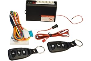 FicBox Universal Car Door Lock Vehicle Keyless Entry System Auto Remote Central Kit with Control Box