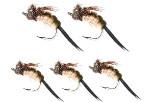 Fly Fishing Lures Assortment, Trout Fly Fishing Lure, Fly Fishing Fly Assortment Kit for Bass Trout Salmon Fishing Fly Hook S