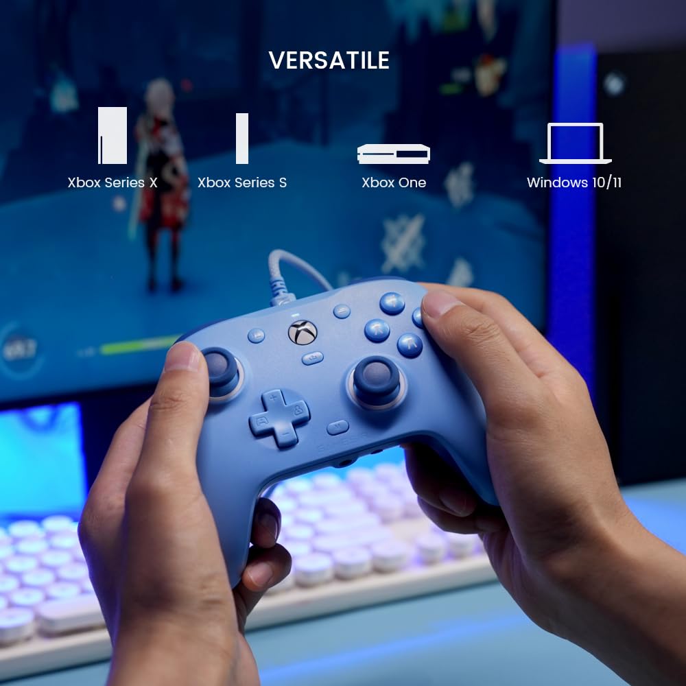 GameSir G7 SE Wired Controller for Xbox Series X|S, Xbox One & Windows 10/11, Plug and Play Gaming Gamepad with Hall Effect Joysticks/Hall Trigger, 3.5mm Audio Jack (Blue)