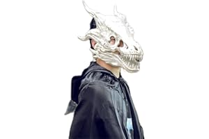RRANYF Dino Mask Moving Jaw Decor-Tyrannosaurus Rex Mask，Movable Dragon,Cosplay Mask Party Birthday Halloween…