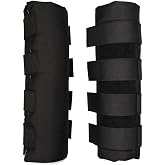 Dura-Tech Quick Wrap No Bow Leg Wraps for Horses | Size 16" | Color Black | Exceptional Leg Coverage | Versatile Use | Secure and Easy Application | Sold in Pairs