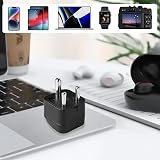 TENINYU 2-Pack UK to India Plug Adapters Grounded Universal Travel 3 Pin India view 5