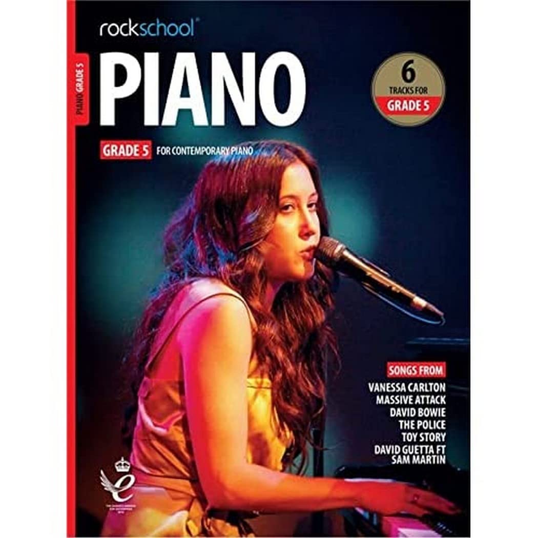 Rockschool: Piano - Grade 5 Sheet Music Book (2019)| Contemporary Piano Exam Repertoire with Technical Exercises Supporting Tests and 6 Tracks | Piano Music Book for Students and Intermediate Players