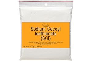 ARTEKAS INNOVATION SODIUM COCOYL ISETHIONATE (SCI) Powder - Mild Foaming Surfactant for DIY Shampoo Bars, Body Wash & Cleansers – Sulfate-Free, Plant-Based, Cosmetic Grade - 100 g | 3.53 oz