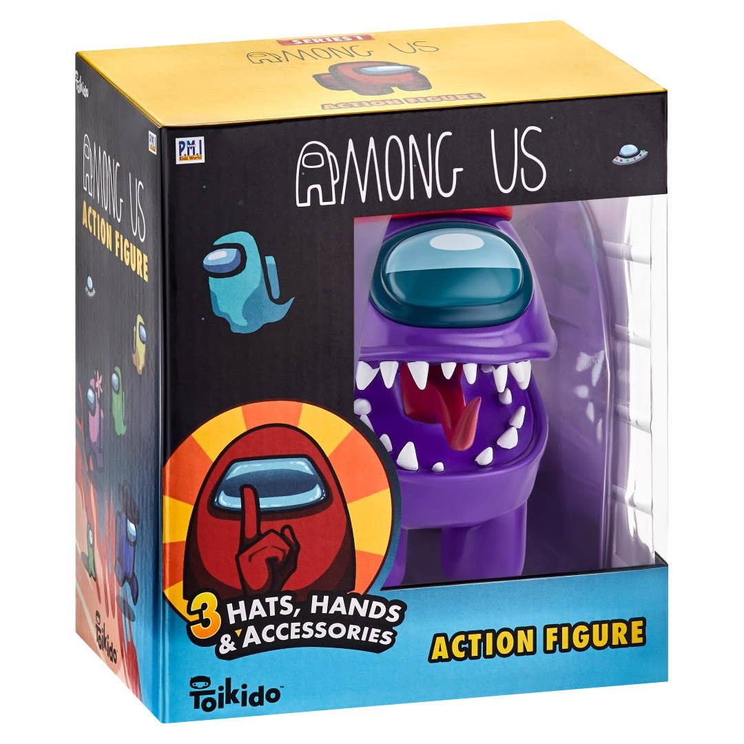 Among Us Collectible Action Figure Series 1 With Accessories - Purple
