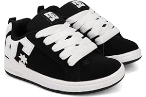 DC Shoes Unisex Kids' Court Graffik Shoes Black/White - ADBS100207-BKW