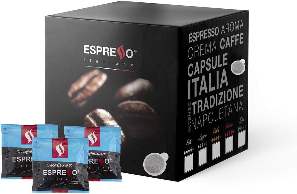ESPRESSO ITALIANO 100 Coffee pods ESE 44 MM mélange DEK