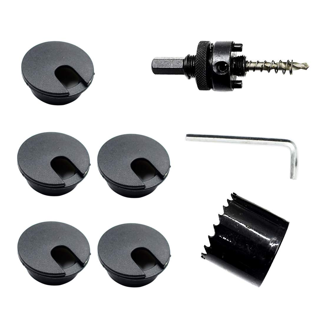 2Pcs 20mm Drill Hole Diameter Electrical Rubber Wire Protection Grommet