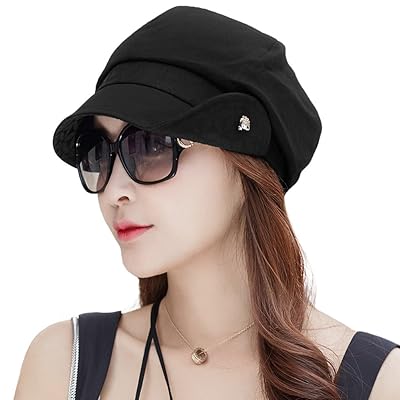 Black Newsboy Cabbie Beret Cap for Women, Stylish Ghana Ubuy - Main Image