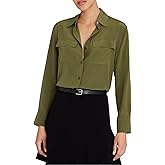 Club Monaco Women's Silk Utility Shirt