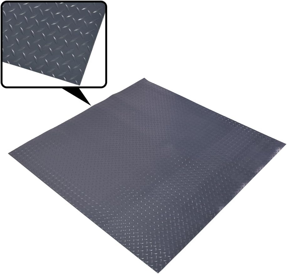 Rifrano Waterproof Diamond Plate Rubber Flooring Rolls PVC Material for