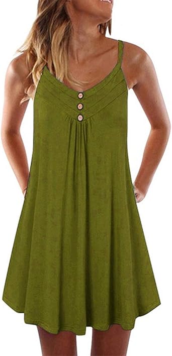 sleeveless strap dress