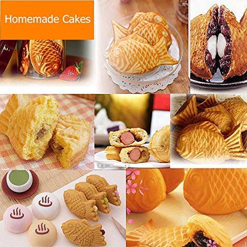 Fish-shaped Cake Pan Waffle Pan Cake Pan Bread Waffle Maker (Fish Mould) (Renewed) - Thumbnail 6