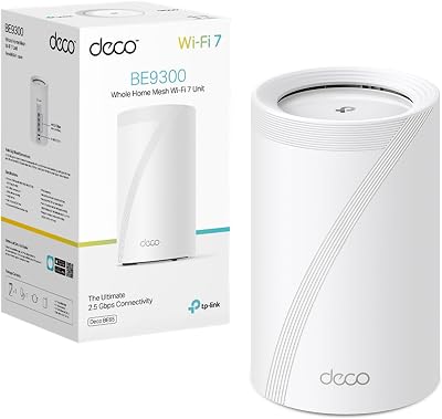WiFi 7 Deco BE65 Sistema Mesh BE9214Mbps, Tri-Band, MLO, 6GHz, 1pz