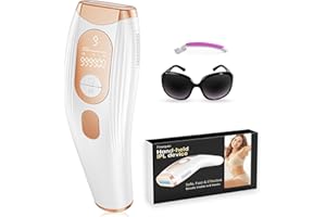 FINEQUIN Hand-held IPL device (IPL Home Use Hair Removal Device)，Hair Removal Device with 3.0 IPL Red Light Wave, Home Laser Hair Removal Device for Facial Legs Armpits Bikini Body Use