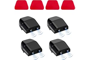Ohleats 4PCS Deer Whistles for Car, Automotive Save a Deer Whistles to Avoid Collisions, Vehicle Deer Warning Devices Horn Sensor, Universal Animal Alert Car Accessories (Black, 4 PCS)