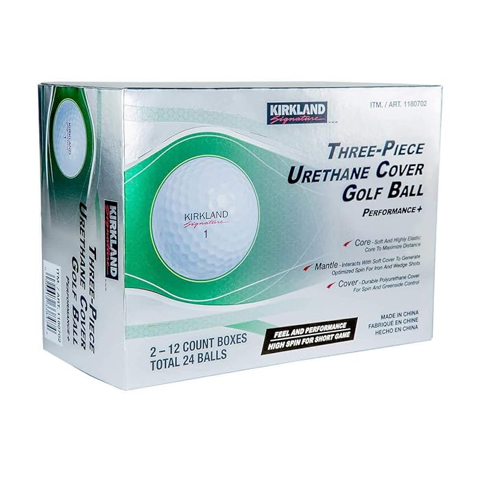 Buy Kirkland Signature 3Piece Urethane Cover Golf Ball, 2Dozen Online