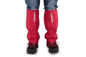 Lixada Unisex Waterproof Snowproof Outdoor Hiking Gaiters Climbing Hunting Snow Legging Leg Cover Wraps, Zippered Closure