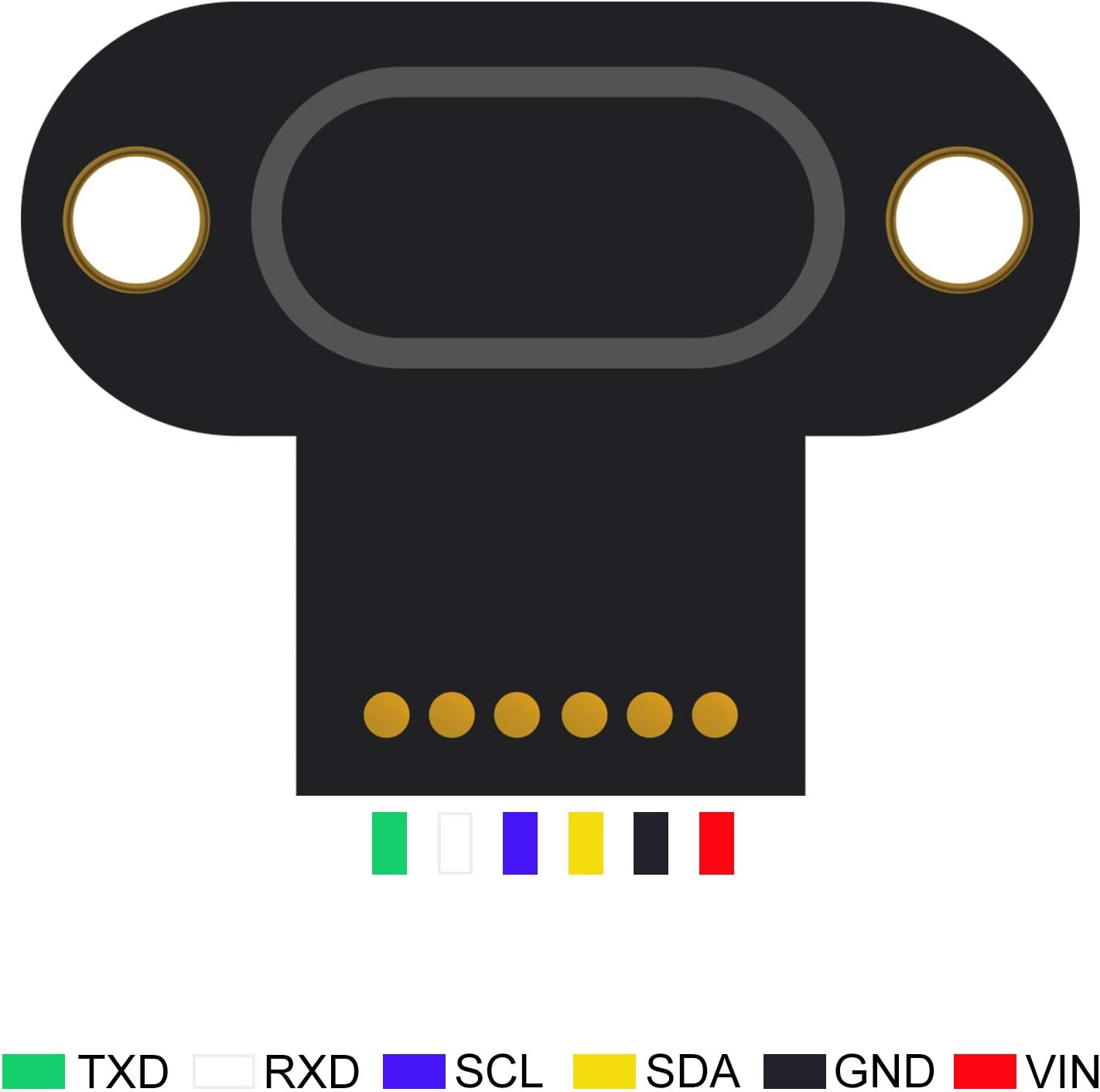 Distance Measure Range Sensor Module IIC I2C Measurement Range Distance ...