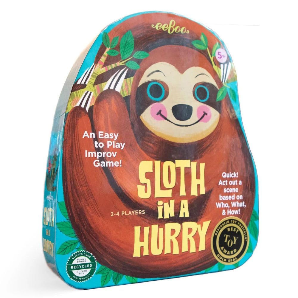 Eeboo SLHGM Sloth In A Hurry Action Game