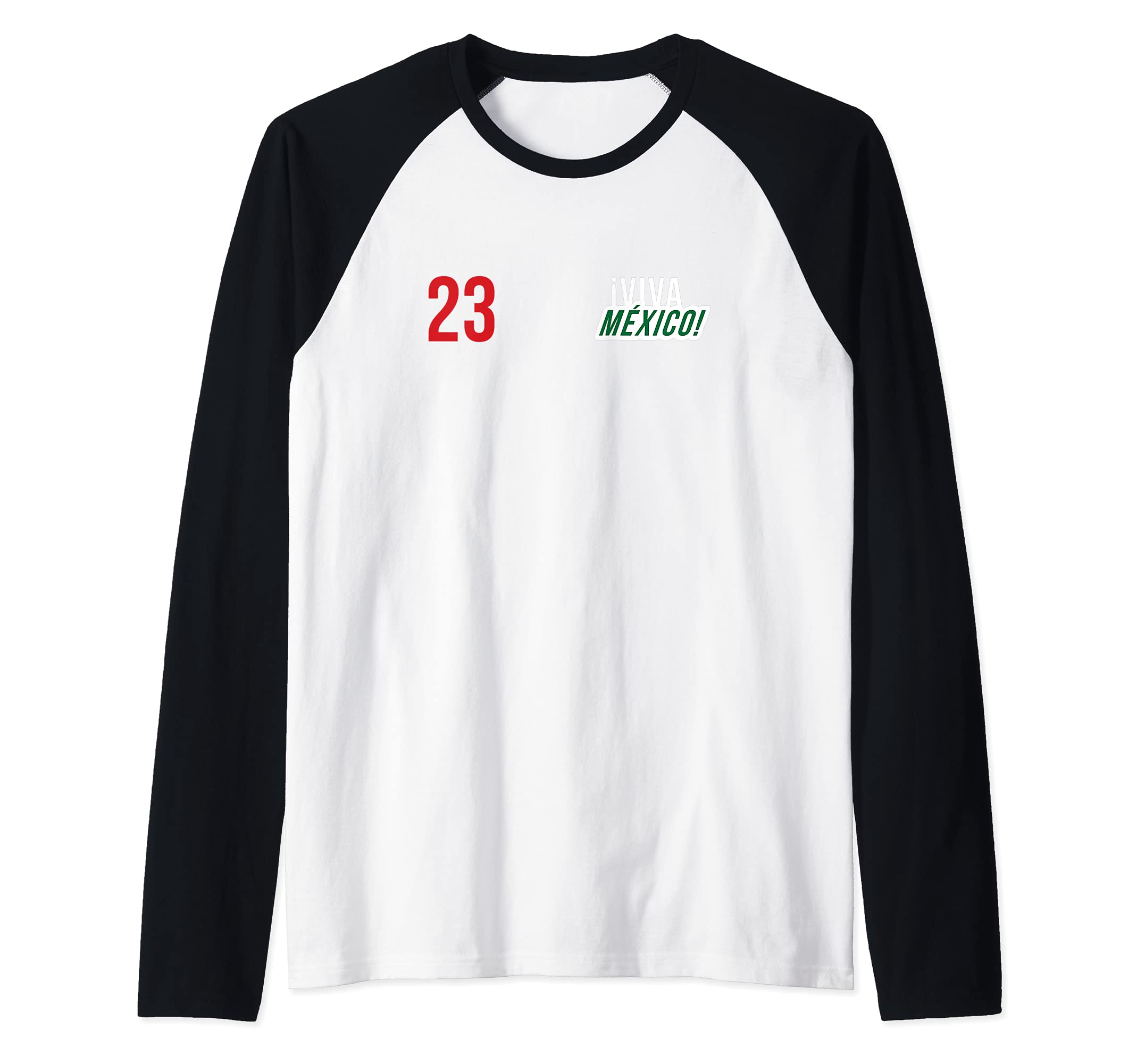 Flag Mexico Raglan Baseball Tee
