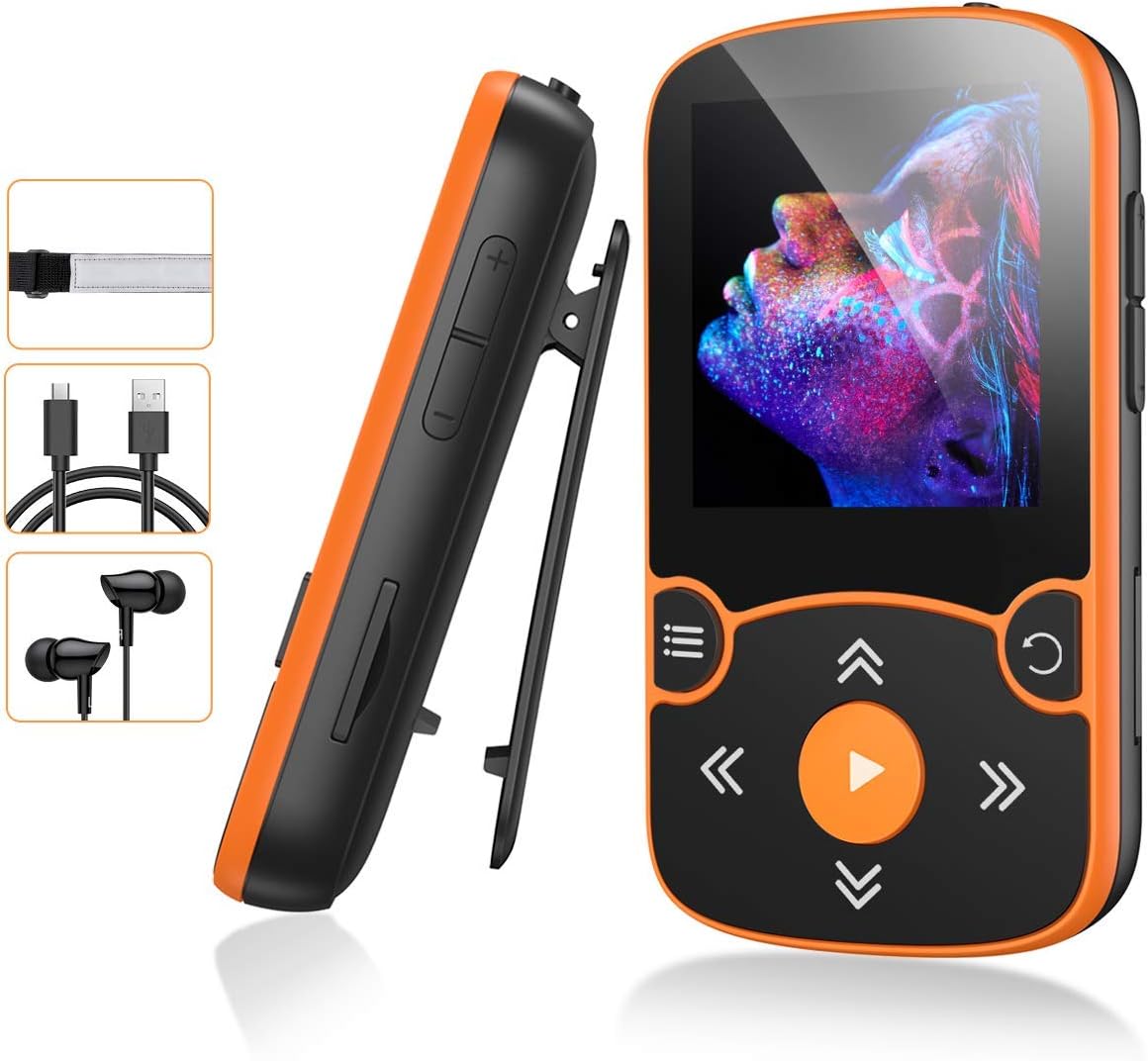 AGPTEK 32 GB MP3 Bluetooth 5.0 with Clip, Portable HiFi Amazon.co.uk Electronics